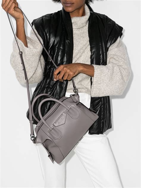 givenchy bag grey|givenchy black leather bag.